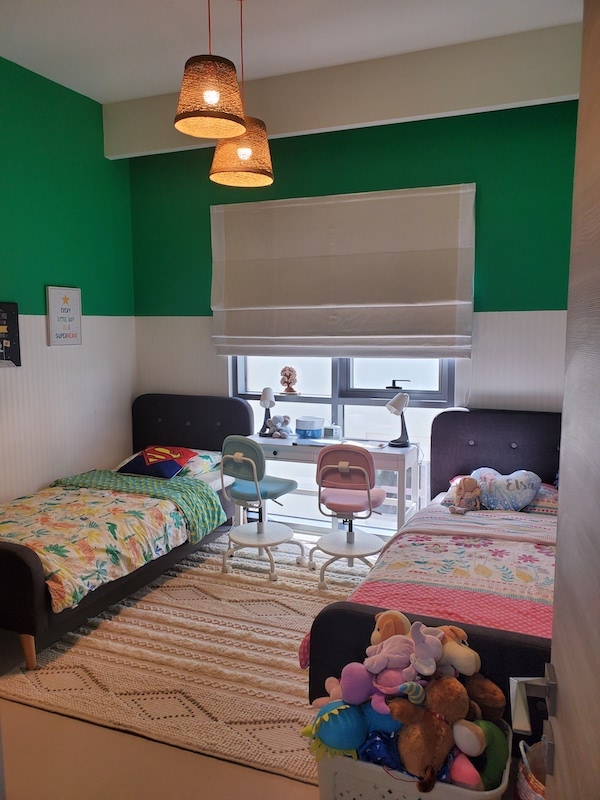 his and her twin room decor, kids room decor dubai, styling kids rooms in dubai., interior designer dubai hills..j