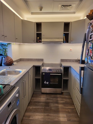 old mashribya wrapping kitchen upgrade in JLT. interior designer in dubai dubai home renovations